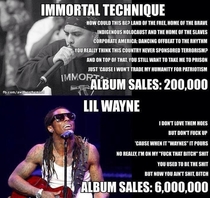 Difference between Immortal Technique and Lil Wayne