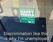 Discrimination at its finest 