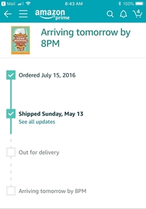 Do I win for longest amazon order to ship award