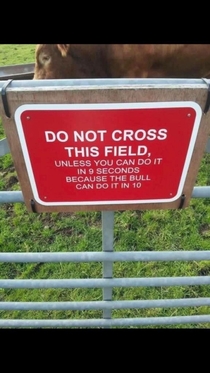Do not cross