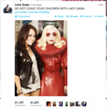 Do not leave your children with Lady Gaga