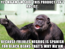 Do not worry the can labels are not racist