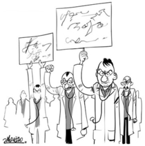 Doctors on strike