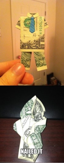 Dollar origami 