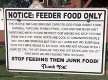 Dont feed the goats