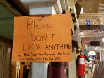 Dont lick Lick