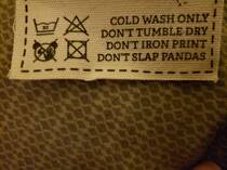 Dont slap pandas