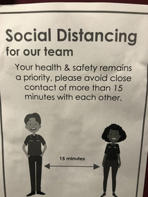Dont stand within  minutes of me