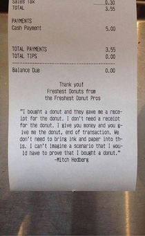 Donut Receipts