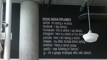 Donut store explains social media