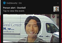 Doorbell sends alerts for faces