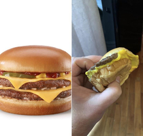 Double Cheeseburger vs Fumbled Squeezeburger
