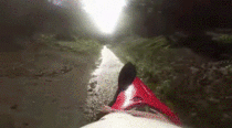 Drainage ditch kayaking