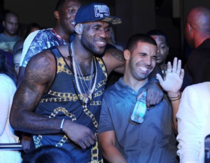 Drake meets Lebron James appears to be very excited