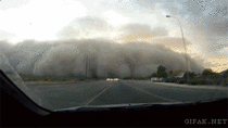 Driving into a haboob