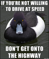 Driving  mph in the merge lane is a danger to everyone around you