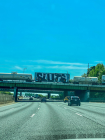 Driving under some railroad tracks in Atlanta today