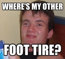 Drunk friend couldnt find his shoes this morning