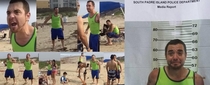 Drunk gangster wannabee verbally attacks family at the beach ends up crying on his mugshot