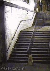 Drunks dont handle stairs very well