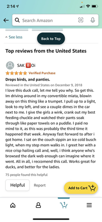 Duck call Amazon review