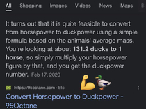 Duck power is a thing