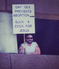 Dude held this at the pride parade in phoenix