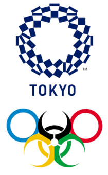 Due to health hazards surrounding Tokyo Olympics I figured they could use a new logo which would be apt for the current Global Scenario