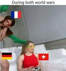 During both world wars