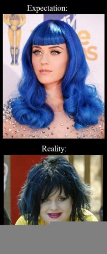 Dying my hair blue
