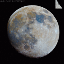 Earths Moon and the International Space Station