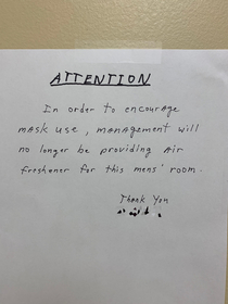 Effective mask enforcement policy