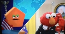 Elmo contacting the pentagon