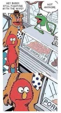 Elmo is rethinking lunch
