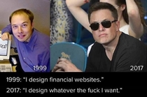 Elon Musk before and after