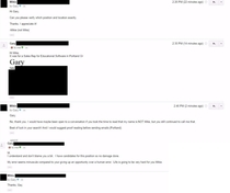 Email conversation between recruiter and my friend