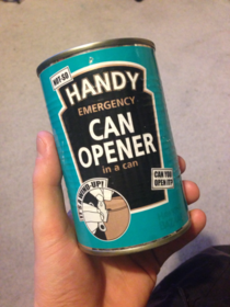 Emergency can opener