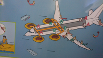 Emergency plane landing  mermaids This is a genuine safety card from Jin Air
