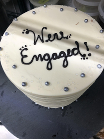 Engagement party cancelled I fixed the cake for them