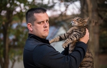 Engagement photos included my fiancees cat Everything went as expected