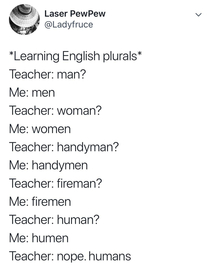 English is hard