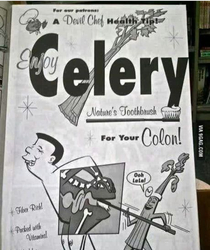 Enjoy Celery natures toothbrush apparently