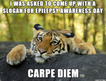 Epilepsy is no joke except when it is