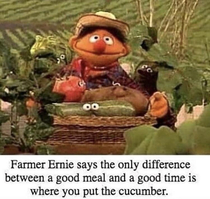 Ernie knows whats good 
