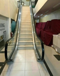Escalator in Fitness Center