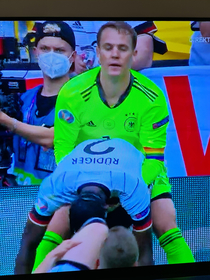 EURO  Neuer and Rudiger sharing a special moment