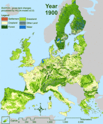 Europe is becoming greener Landscape changes from  til now
