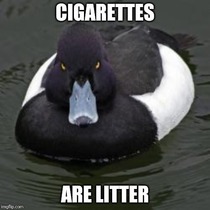 Even people who would otherwise never litter seem to have no issue throwing their cigarette butt on the ground out their window etc