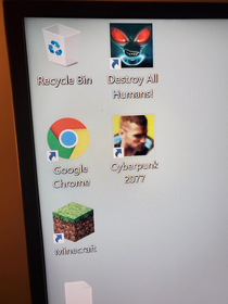 Even the desktop icon is struggling to renders