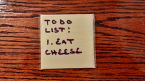 Ever notice that single-serve cheese slices are the same size as Post-It Notes